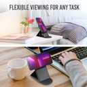 Generic MagSafe Charger Stand - Modern Luxury Style, Compatible with iPhone 14, 13, 12 Series, Magnetic Mount, Black Faux Leather Finish