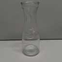 Glass Carafe with Bamboo Lid,35 Oz Beverage Dispensers Carafe,Mimosa Bar Supplies,Clear Glass Pitcher with Name Labels for Iced Tea,Coffee,Juice(Set of 4)