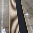 Acoustic Wood Slat Wall Panels - White Oak Soundproof Paneling for Interior Wall Decor, Modern Design, 94" x 12", 4-Pack