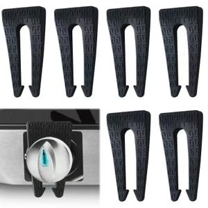 6 Pack Gas Stove Knob Locks, Silicone Oven Knob Safety Covers Baby Proof, Gas Stove Knob Covers for Baby and Pets Safety (Black)