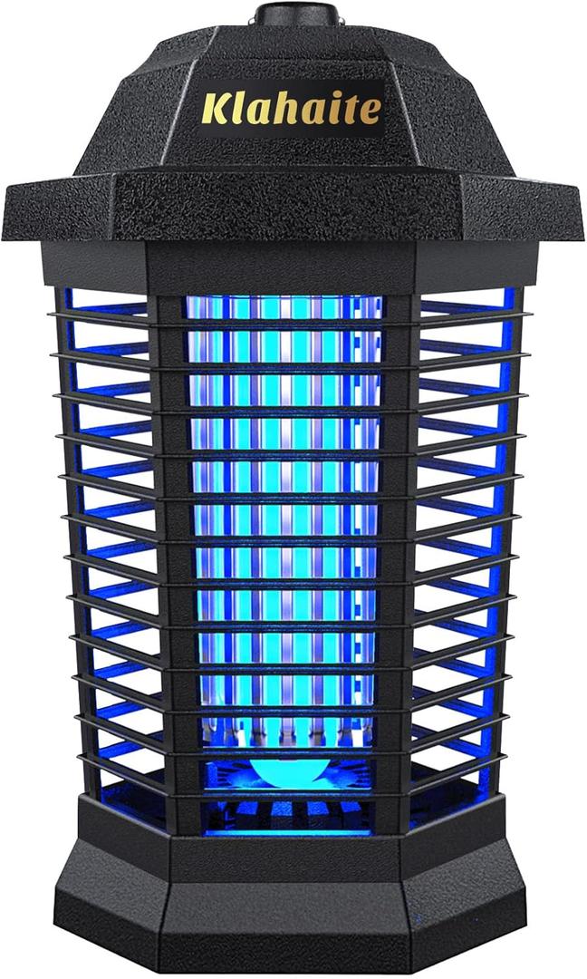 Klahaite Bug Zapper Outdoor Electric, Mosquito Zapper Indoor, Fly Zapper, Fly Trap, Insect Trap for Garden Backyard Patio, Black