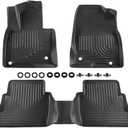 PIT66 TPE Floor Mats Liners Fit Mazda CX-5 2017 2018 2019 2020 2021 2022 2023 2024 2025 Fit All Weather Full Cover Protection Cargo Liners Accessories,1st & 2nd Row Car Mats Black alfombras para carro