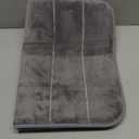 Yimobra Memory Foam Bath Mat, Super Soft Absorbent Bathroom Rug Non Slip, Quick Dry, Machine Washable Floor Carpet for Tub Shower, Home Decor Accessories, 24x17, Grey