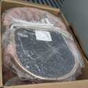 VECELO Bar Stools Set of 2, Counter Height Bar Stools, 26 inch Seat Barstools with Woven Back and Footrest for Kitchen Island Counter, Pink