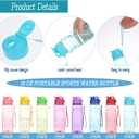 24 Sets Water Bottles Bulk End of Year Students Gift from Teacher Portable Sports Water Bottle with Cards for for Classroom School Student End of Year Graduation Gifts, Large
