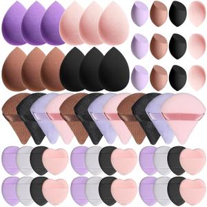 60 Pcs Makeup Sponge Set, Multi-colored Blending Sponge | Makeup Blender Sponges for Liquid Cream, and Powder Latex Free