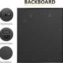20x24 Picture Frame Black Aluminum Wall Frame with Real Glass, 16x20 Frame with Mat or 20 x 24 Without, Large Metal Poster Frames for Horizontal or Vertical Display