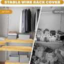 16 * 36 in Wooden Wire Shelf Cover 3 PCS Removable Pantry Shelf Cover Wire Rack Covers with Screw Accessories for Kitchen Closet Bathroom Store Office