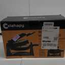 Waffle Maker, 1400W Double Belgian Waffle Iron 180 Flip, 8 Slices, Rotating & Nonstick Plates, Removable Drip Tray for Easy Cleaning, Cool Touch Handles, Space Saving Storage, Black