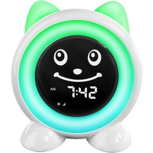 OK to Wake Kids Alarm Clock,Toddler Sleep Training Clock with Night Light & Nap Timer for 2-10 Years Old Boys Girls