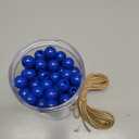 240Pcs 16mm Navy Blue Wood Beads for Craft Large Hole:6mm Round Beads for Making Art(Hole:6mm)