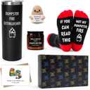 Chaos Coordinator Gifts for Coworker Boss Manager | Funny Stress Relief Gift Set, Dumpster Fire Humor Novelty Kit for Employee Farewell Retirement Promotion New Job