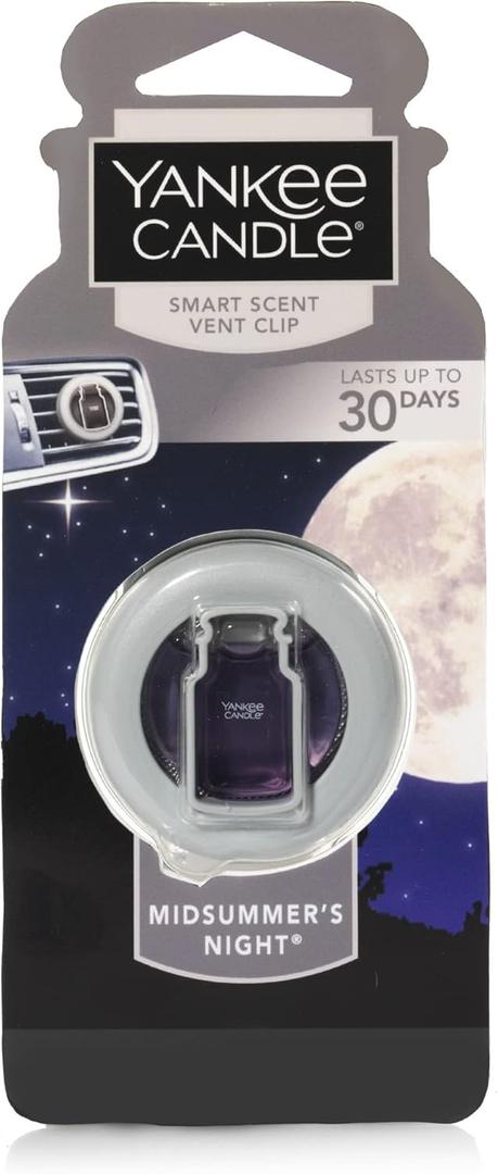 Yankee Candle CAR VENT CLIP HW MIDSUMMERS NIGHT, Smart Scent (1 Count)
