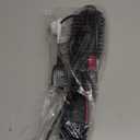 Dual Voltage Hair Dryer Brush with Negative Ion Anti-frizz Styler - Hot Air Volumizer for 110V-120V/220V-240V European and Travel Use (Black/Rose Red)