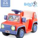 Bluey 6V Ride On Car for Toddlers - Interactive Electric Car for Kids with Sound Effects & Music, Riding Toy for Boys & Girls, Includes 6V Rechargeable Battery & Charger
