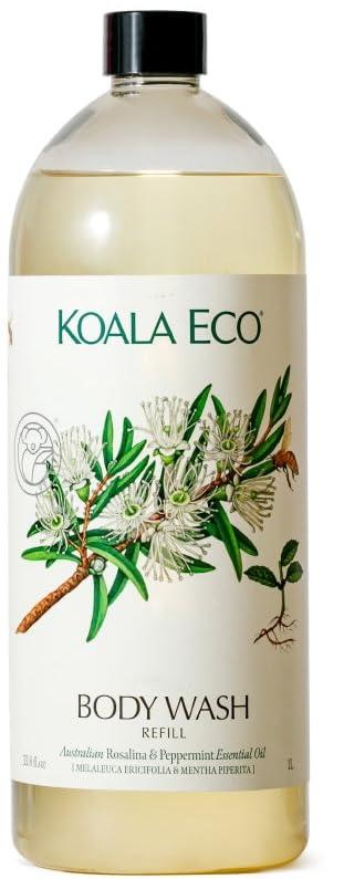 Koala Eco Body Wash - With Australian Rosalina & Peppermint Essential Oil - 34oz (34 Fl Oz (Pack of 1))