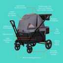 Baby Trend Navigator PRO 2-in-1 Stroller Wagon, Dash Black