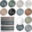 Kigley 30 Pcs Inspirational Compact Mirror Bulk for Women Appreciation Gifts 2. 76'' Mini Portable Pocket Mirror Bulk for Employee for Teachers Graduation