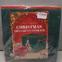 Christmas Ornament Storage Box with Adjustable Dividers Christmas Storage Containers Holds up to 64-3'' Ornament Zippered Ornament Organizer Storage Box Christmas Decoration Storage with Trays