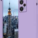 Compatible with Poco F5 Case Silicone Liquid Dark Green, Soft Smooth Touch for Xiaomi Redmi Note 12 Turbo Phone Case Silicone Shockproof Thin Cover (Purple)