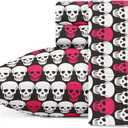 Betsey Johnson Skulls Microfiber Pink 4 Piece Sheet Set-King
