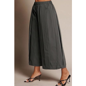 Verdusa Women's Wide Leg Baggy Pants Streetwear High Rise Cropped Trousers with Pockets, Size S