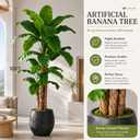 10ft Extra Tall Artificial Banana Tree, Fake Banana Leaf Plant with 27 Faux Banana Leaves, Perfect for Home Indoor Outdoor Patio Office Tropical Decor
