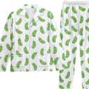 Unisex Ultra Soft Pajama Set, Winter Christmas Pajamas, Soft Warm Matching Sleepwear Gift for Women Men With Pockets (S)