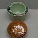 Plant Pots 10/9/8/7.5/7 Inch Self Watering Pots, Set of 5 Plastic Planters with Drainage Holes and Saucers,Plastic Flower Pots,Nursery Planting Pot for Indoor Out Door Plants Green