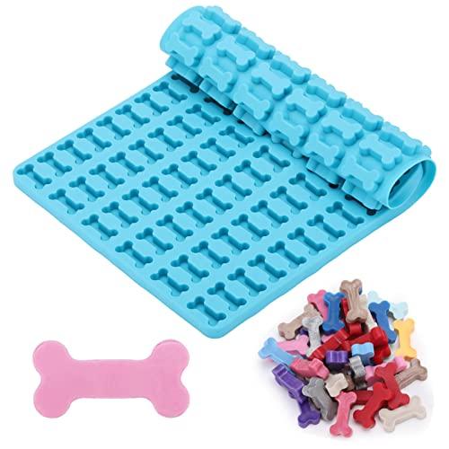 Dog Treats Molds, 108 Cavity Mini Bone Shaped Silicone Molds Baking Molds for Dog Treats, Cookies, Biscuits, Chocolate, Candy, Jelly, Ice Cube, Gummy
