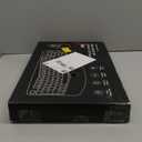 Wireless Keyboard and Mouse Combo, 2.4G Full Size Wave Keys Ergonomic Keyboard with Wrist Rest and 3-Level DPI Adjustable Wireless Ergonomic Mouse for Windows, Mac OS Desktop/Laptop/PC(Black)