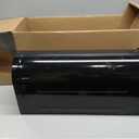 Brunswick Large, Steel, Post Mount Mailbox, Black with Brushed Nickel