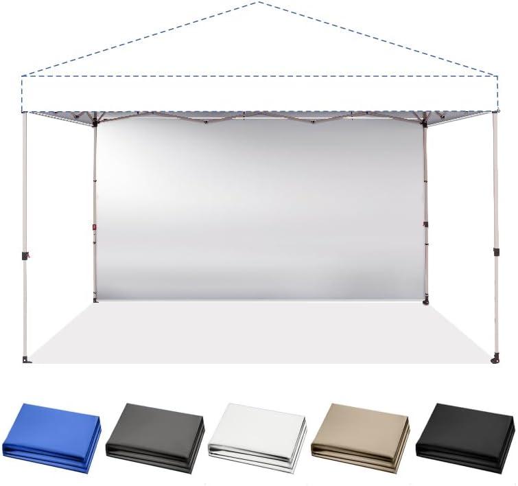 CROWN SHADES SunWall Silver Coated for 12x12 Pop up Canopy Tent, 1 Pack Sidewall Only with Silver Coating (1 Pack, White)