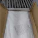 LOAAO 20x30 Inch White Metal Framed Bathroom Mirror for Wall, White Bathroom Vanity Mirror Farmhouse, Large Rounded Rectangle Mirror, Anti-Rust, Hangs Horizontally or Vertically