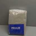 MIULEE Beige Velvet Curtains 108 Inch Long Luxury Super Soft Room Darkening Drapes Black Out Thermal Insulated Curtains Rod Pocket Design for Bedroom Living Room Set of 2 Panels, W40 x L108 Inch