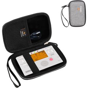 Aproca Grey Hard Storage Travel Case, For Korg TM70 Tuner (TM70TBK) / Korg TM60BK / WEGROWER Tuner Metronome and Accessories (gray)