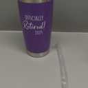 FUNITZ Retirement Gifts For Women 2025 - A Wise Woman Once Said Im Outta Here - Retirement Tumbler For Women, Her, Coworker, Boss - Funny Retirement Cups 20oz Purple Tumbler, Retired Gifts For Woman