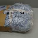 Snuggle Sac Blue Throw Blankets for Couch, Reversible Super Soft Warm Blankets Cozy Knit Blanket Fuzzy Plush Throws for Sofa, Bed, Gift, Heather Blue, 50 x 60 inches