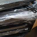 Furnulem Black Dresser with 5 Drawers, Vertical Storage Tower Fabric Dresser for Bedroom, Hallway, Entryway, Nursery, Closet Organizer, Nightstand Bedside Table Furniture, Sturdy Steel Frame, Wood Top