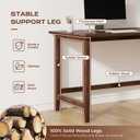 IOTXY 53" Reversible L-Shaped Office Desk with Storage Shelves, Walnut