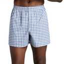 Fruit of the Loom Men's Tag Free Woven Boxer Shorts, Relaxed Fit, Moisture Wicking, Assorted Color Multipacks (XXL)