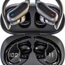 Wireless Earbuds, Bluetooth 5.4 Headphones, True Wireless Stereo Earphones with Noise Cancelling Mic, IPX7 Waterproof, Comfort Fit and Fast Charging Ear Buds (Black)