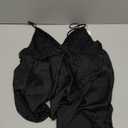 Satin Nightgowns for Women Babydoll Lingerie Silk Sexy Pjs Lace Nightie Slip Dress Chemise Sleepwear (Large(135 - 145lb), Black)