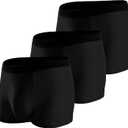 BATTEWA Washable Incontinence Underwear for Men Leak Proof Briefs 3Black L | For mild bladder leaks,Soft breathable cotton,fast absorption, Washable&Reusable,OEKO-TEX certified,discreet everyday use