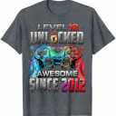 Level 12 Unlocked Awesome Since 2013 12 th Birthday Gaming T-Shirt Size S