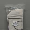 2 Pack Wall Hanging Storage Bag, Hanging Organizer Bag with Sticky Hook, Wall Organizer for Dormitory Bathroom Bedroom Kitchen (White)