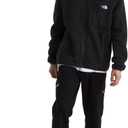 THE NORTH FACE Men's Yumiori Full Zip Jacket | Lightweight Fleece Coat With Embroidered Logo, Zip Pockets (Black, L)