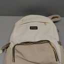 LOVEVOOK Laptop Backpack for Women with Pouch Pocket for Large Capacity Cup,17 Inch Laptop Computer Bag Travel Backpack Purse,Waterproof Work Business College Teacher Backpack,Beige-Nude-Logam Plum
