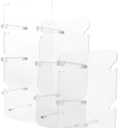 3pcs Transparent Sunglasses Display Stand Eyewear Holder for Desk Organizer for Glasses Sunglasses Optical Frames for Home Retail Use