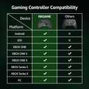 IWGAME Wireless Controller for Xbox One/PC, Gaming Controller with 2 back paddles, Support Turbo, Macro, Key Mapping, Compatible with Xbox One/Android/IOS/PC/X-One S/X, X-Series S/X (Black)